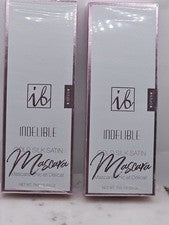 Máscara de pestañas 2 ea Indeleble Beauty dorada seda satinada 7 ml nueva sellada elegante delicada de lujo