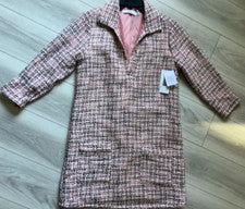 Vestido recto estilo diseñador Justfab para mujer túnica bolsillos talla S forrado