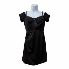 NBD Mujer Myles Corsé Mini Vestido Talla S Negro LBD Oscuro Romántico Fiesta Rave Nuevo con Etiquetas