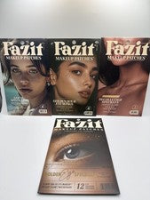 Paquete de 4 parches de maquillaje Fazit brillo temporal glamour instantáneo - totalmente nuevos