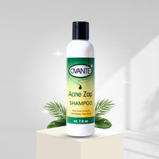 Champú Ovante Acne Zap 7 oz cuero cabelludo tratamiento para acné y caspa