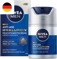 NIVEA MEN Crema Hidratante Anti-Age Hyaluron, Cuidado Facial para Hombres con Hy