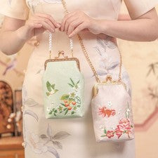 Bolso bandolera bordado retro chino para mujer