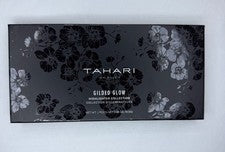 Colección de iluminadores Tahari Beauty dorado resplandor nuevo .65 OZ compacto con espejo