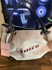 Bolso Cartera Juicy Couture Rosa con Dije de Corazón, Acentos de Logo, Diseñador para Mujer