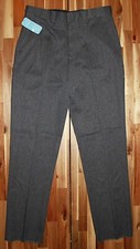 👖 Pantalones Uniforme Gris - Cintura 38 - Sin Dobladillo - Estilo 21082 - 100% Poliéster - Nuevos con Etiquetas