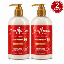 SheaMoisture Kalahari Aceite de Melón Rizo Estiramiento Acondicionador Suero Hialurónico Paquete de 2
