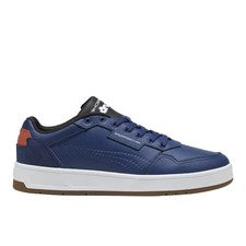 Zapatillas informales PUMA Porsche Legacy Court clásicas de lujo con cordones para hombre azules 3
