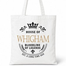 Bolso de Mano WHIGHAM Casa del Apellido Algodón Idea de Regalo