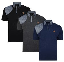 Camisa Polo Para Hombres KAM BIG Moda Manga Corta Informal Acolchada Algodón Verano 2-8XL