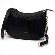 COCCINELLE Moda Coccinelle Bolso Hobo C-Easy Para Mujer Negro Granata