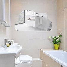 Añade estilo y elegancia a tus paredes con pegatinas PET Silver Cloud espejo