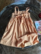 ☀️ OVS ☀️ Lindo vestido de tirantes con gran espalda en naranja • 100% algodón