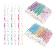 300 PIEZAS Cepillo de Labios de Cristal Brillo, Cepillos de Labios de Cristal Desechables Kits de Herramientas Labio G