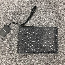 Bolso de mujer DKNY Item con estampado de leopardo negro y gris R13LJ948