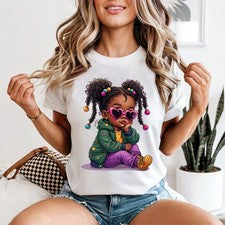 Camiseta Urban Girl Corazón Gafas Mujer Estilo Urbano Moda Regalo Para Ella