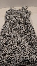 Vestido solero para mujer Yathon con tiras de leopardo talla L