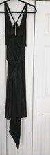 Vestido para mujer Bishop + Young con espalda en T M - Negro Vestido de diseñador Nuevo con etiquetas (40)