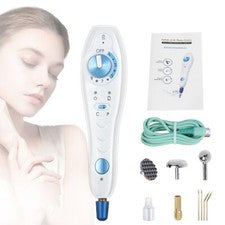 Bolígrafo de belleza de plasma con 7 puntas dispositivo ajustable para el cuidado de la piel facial