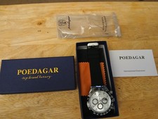 POEDAGAR Reloj Hombre Cuarzo Daytona Cronógrafo...Impermeable... Fecha... Fase lunar
