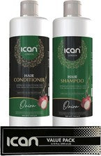 Juego de champú para cabello sin sulfato de cebolla ican London 500 ml y acondicionador 500 ml dúo
