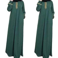 Nuevo Para Mujer Moda Musulmán Vestido De Colección Islámico Suelto Ropa Elegante Dubai