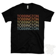 CAMISETA TODDINGTON ESTILO RETRO REPETIDO Hombre y Mujer Novedad Genial Nombre Regalo