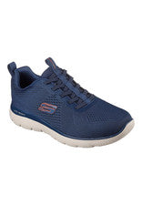 Zapatillas sin cordones Skechers Summits Eckler para hombre 232963 NVOR azul marino/naranja