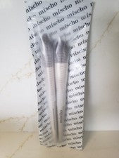 Colección de cepillos de rubor doble Mischo Beauty para rubor líquido y en polvo nuevos/sellados
