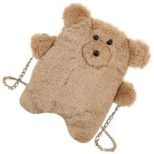 Bolso cruzado cómodo de oso de felpa invierno otoño 1 pieza moda mujer