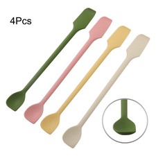 Juego de utensilios de cocina de silicona raspador de doble cabezal en colores surtidos