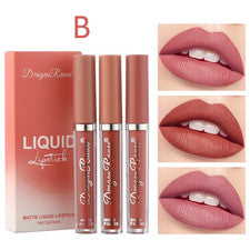 Juego de 3 piezas de lápices labiales líquidos maquillaje de larga duración para mujeres belleza coreana cosmética