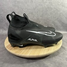 Botines de fútbol Nike Alpha Menace Elite 3 Flyknit para hombre 12 negros zapatos CT6648-010