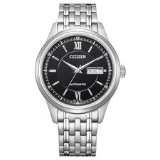 CITIZEN NY4050-62E Reloj Automático Esfera Negra Acero Inoxidable Hombres Jap...