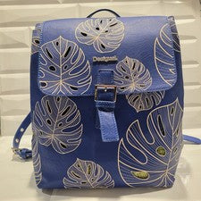 Mochila de Moda DESIGUAL Attalea Tor Unisex - Azul - Nueva con Etiquetas