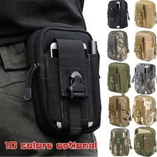 Bolso Cinturón Táctico Camping Militar Molle Pequeña Bolsa Cartera Riñonera Cadera Pack