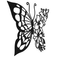 Colgante colgante creativo decoración mariposa hogar metal pared adorno