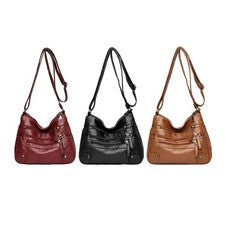 Mode Frauen Leder Umhängetasche Tasche Einkaufstasche, Damen Damen Taschen