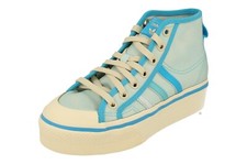 Adidas Originales Nizza Plataforma Mid Mujer Entrenadores Tenis GX4604