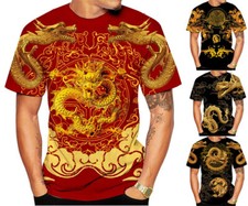 Nueva camiseta de manga corta 2021 para mujer/hombre moda mujer/hombre/dragón con estampado 3D