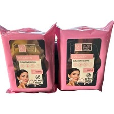 Paquete de 2 paños limpiadores de colágeno Global Beauty Care nuevos