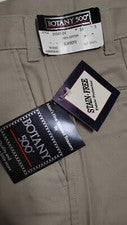 👖NUEVO CON ETIQUETAS🟥BOTANY 500 Pantalón Tostado Para Hombre Talla 54XL INS28" Estilo #31641 RN 29302 SLKBCF3
