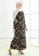 Maxi vestido Abaya - cinturón - material cómodo - moda mujer
