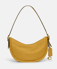 Bolso de hombro Coach para mujer de cuero granulado suave Luna dorado amarillo (CC439) - NUEVO CON ETIQUETAS