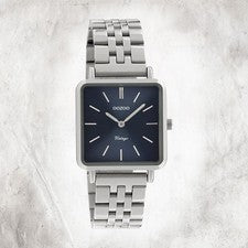 Oozoo Reloj Pulsera Acero Inoxidable Dama C9951 Analógico Cuarzo Plata Vintage