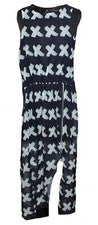 VESTIDO SEÑORA VESTIDO SEÑORA BILL + MAR AZUL MOTIVO BLANCO CREMALLERA CRUZADA TALLA 34 (8) NUEVO