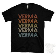 CAMISETA VERMA ESTILO RETRO REPETIDA Hombre y Mujer Novedad Genial Nombre Regalo