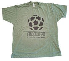 Camiseta México 70 Mundial IX Campeonato Mundial de Fútbol Camiseta Gráfica