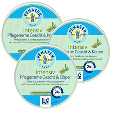 3x 100ml Penaten Oliva Intensiva Crema Cuidado Rostro y Cuerpo 24h Hidratación