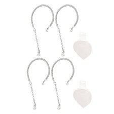 2 pares de correas para zapatos para tacones desmontables tobillo alto extensor tobillos anchos